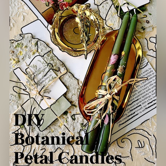 🌿💗Botanical Candles (Set of 2) - Picture 1 of 2